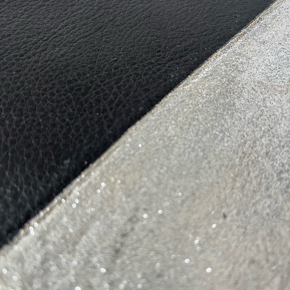 J Crew Black and Glittery Silver Clutch Bag - Picture 5 of 8